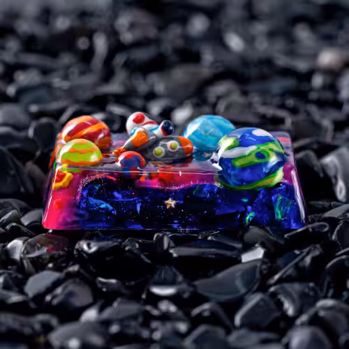 jellykey crystal veil astro custom keycaps 202
