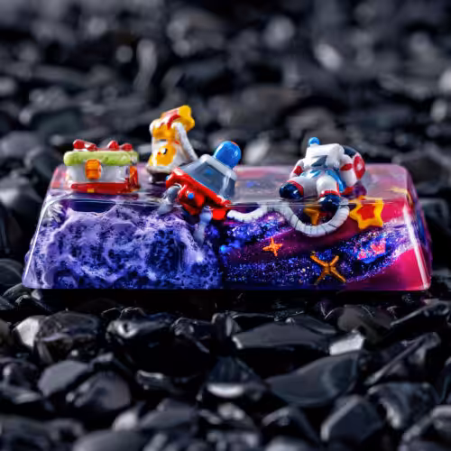 jellykey crystal veil astro custom keycaps 203
