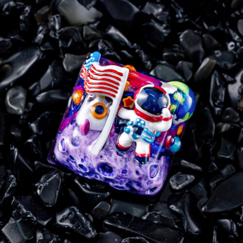 jellykey crystal veil astro custom keycaps 210