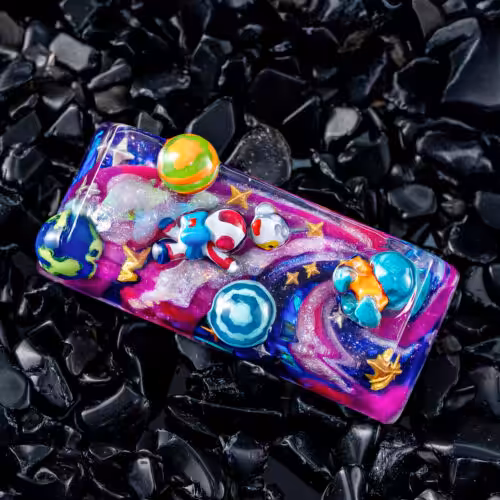 jellykey crystal veil astro custom keycaps 214