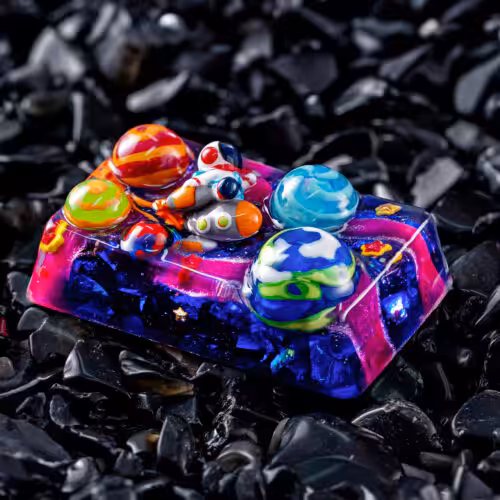 jellykey crystal veil astro custom keycaps 222