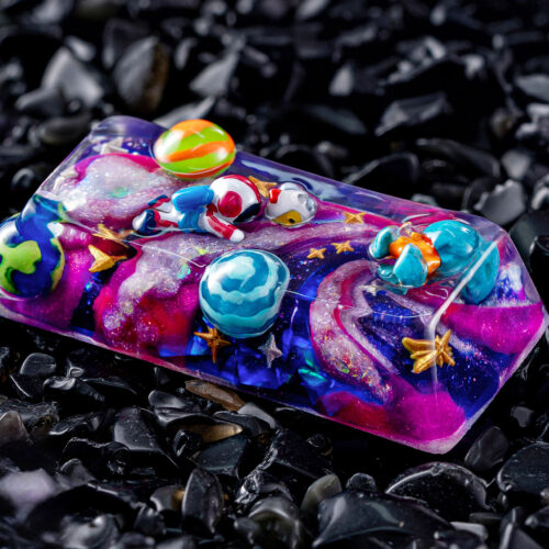 jellykey crystal veil astro custom keycaps 224