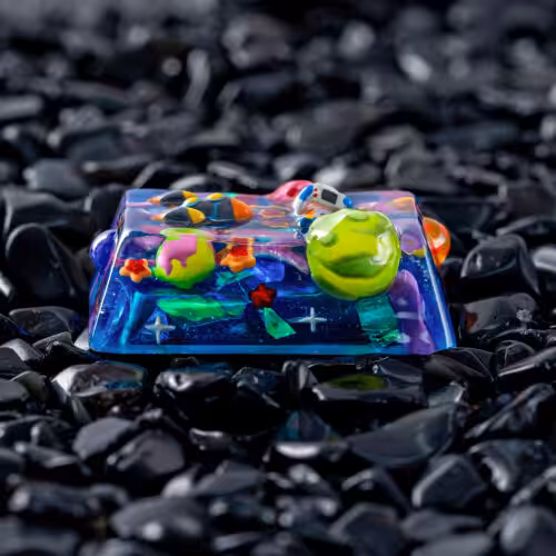jellykey crystal veil astro custom keycaps 301