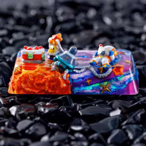 jellykey crystal veil astro custom keycaps 303