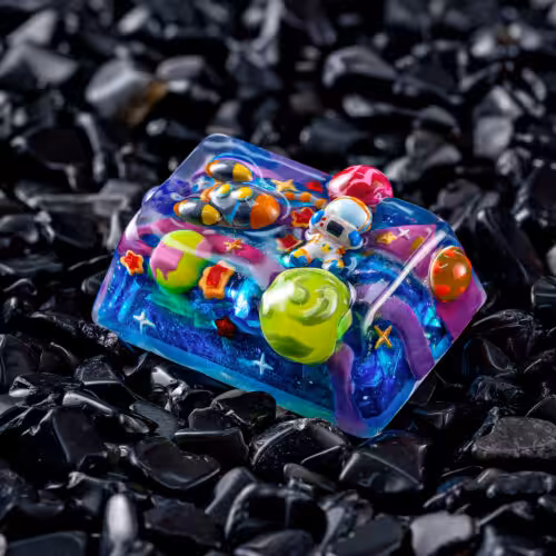 jellykey crystal veil astro custom keycaps 321