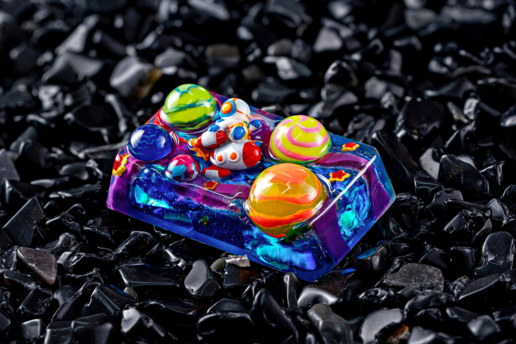 jellykey crystal veil astro custom keycaps 322