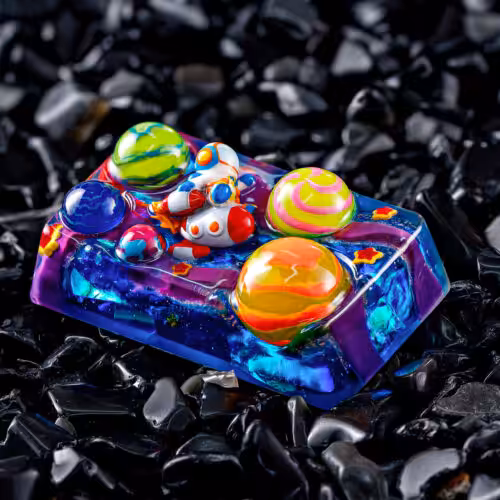 jellykey crystal veil astro custom keycaps 322