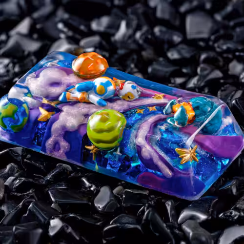 jellykey crystal veil astro custom keycaps 324