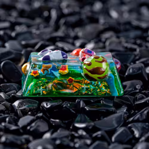 jellykey crystal veil astro custom keycaps 401