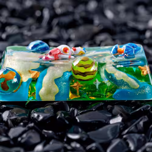jellykey crystal veil astro custom keycaps 404