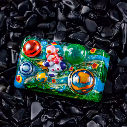 jellykey crystal veil astro custom keycaps 412