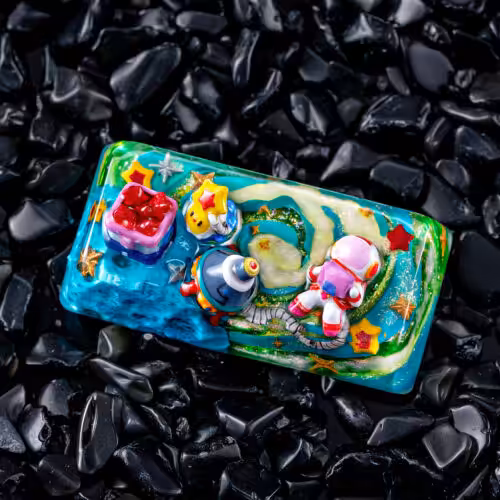 jellykey crystal veil astro custom keycaps 413