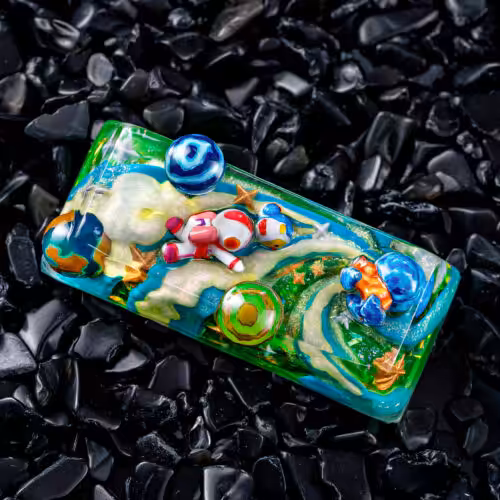 jellykey crystal veil astro custom keycaps 414