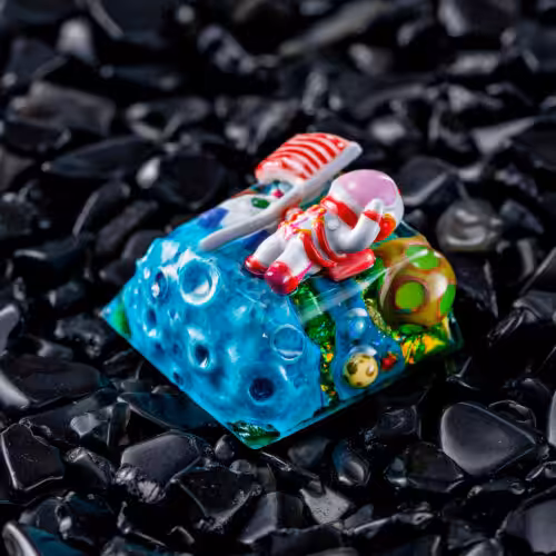 jellykey crystal veil astro custom keycaps 420
