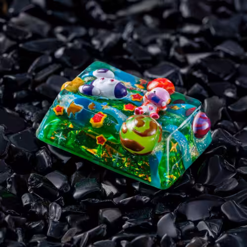 jellykey crystal veil astro custom keycaps 421