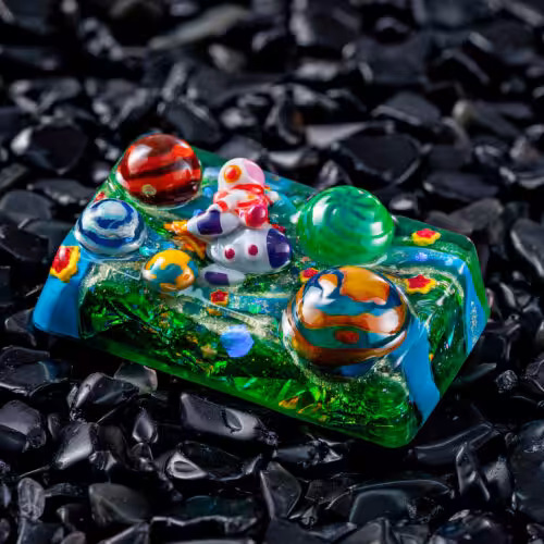 jellykey crystal veil astro custom keycaps 422