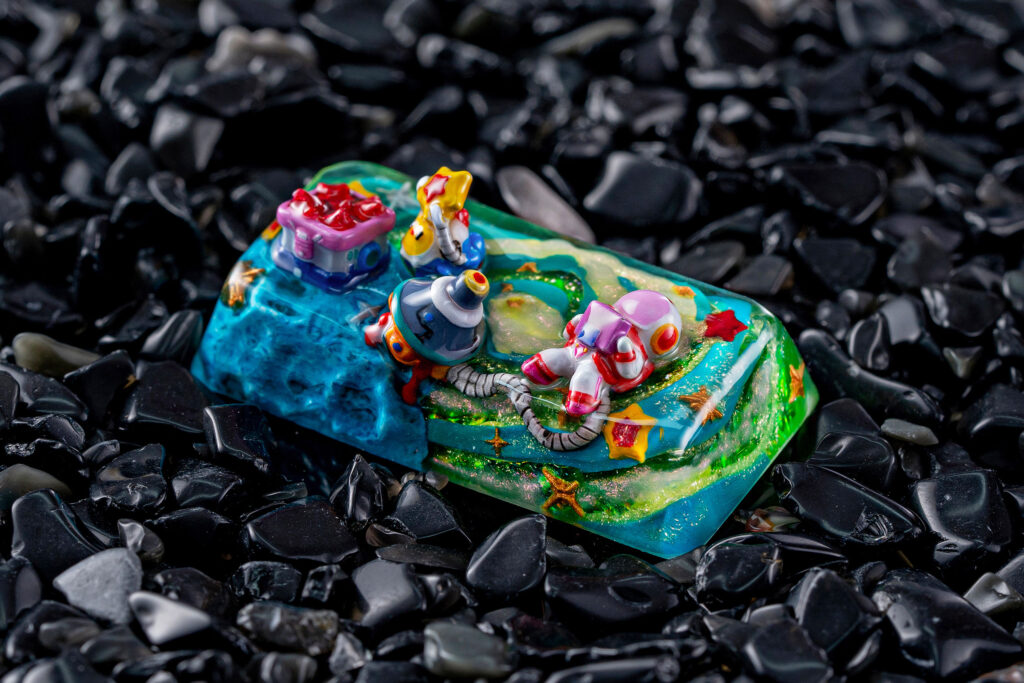 jellykey crystal veil astro custom keycaps 423