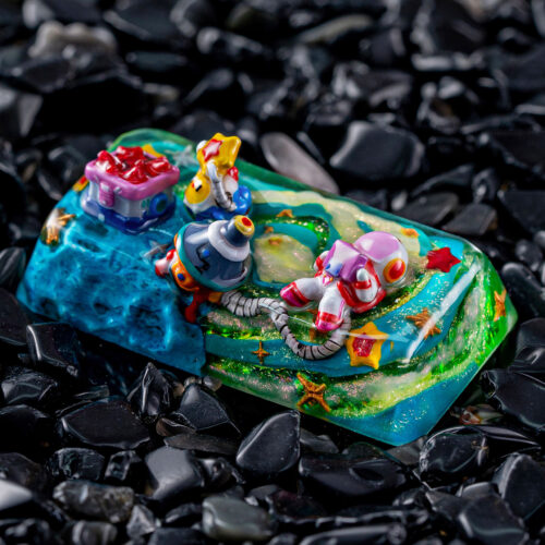 jellykey crystal veil astro custom keycaps 423