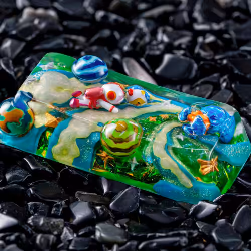 jellykey crystal veil astro custom keycaps 424