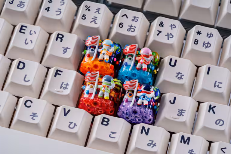 jellykey crystal veil astro custom keycaps 514