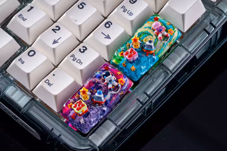 jellykey crystal veil astro custom keycaps 515