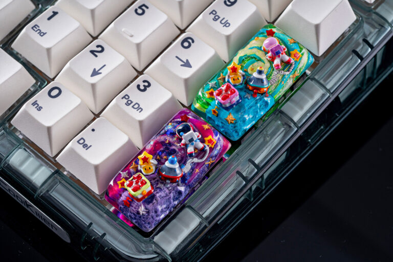 jellykey crystal veil astro custom keycaps 515