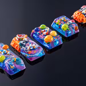 jellykey crystal veil astro custom keycaps 524