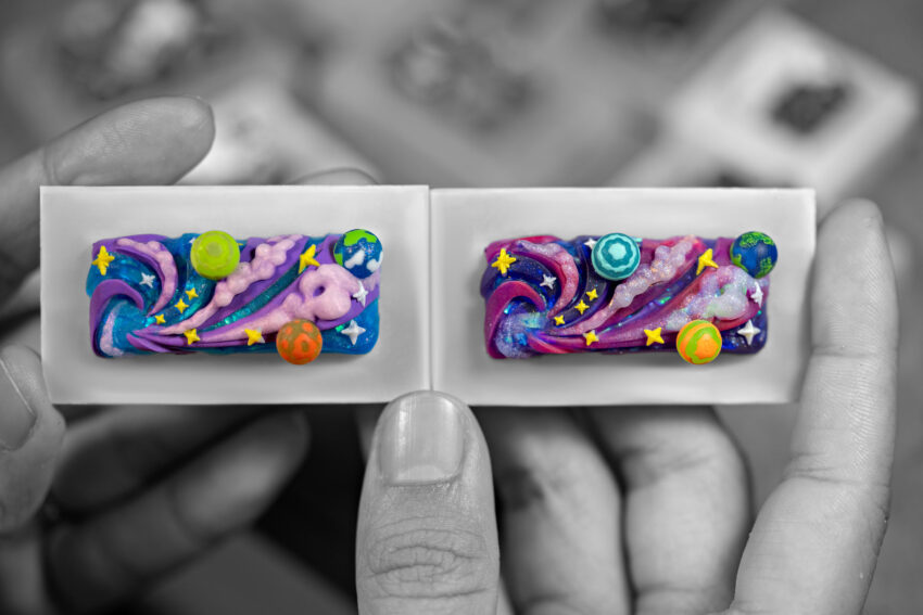 jellykey crystal veil astro custom keycaps 606