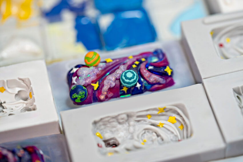 jellykey crystal veil astro custom keycaps 607