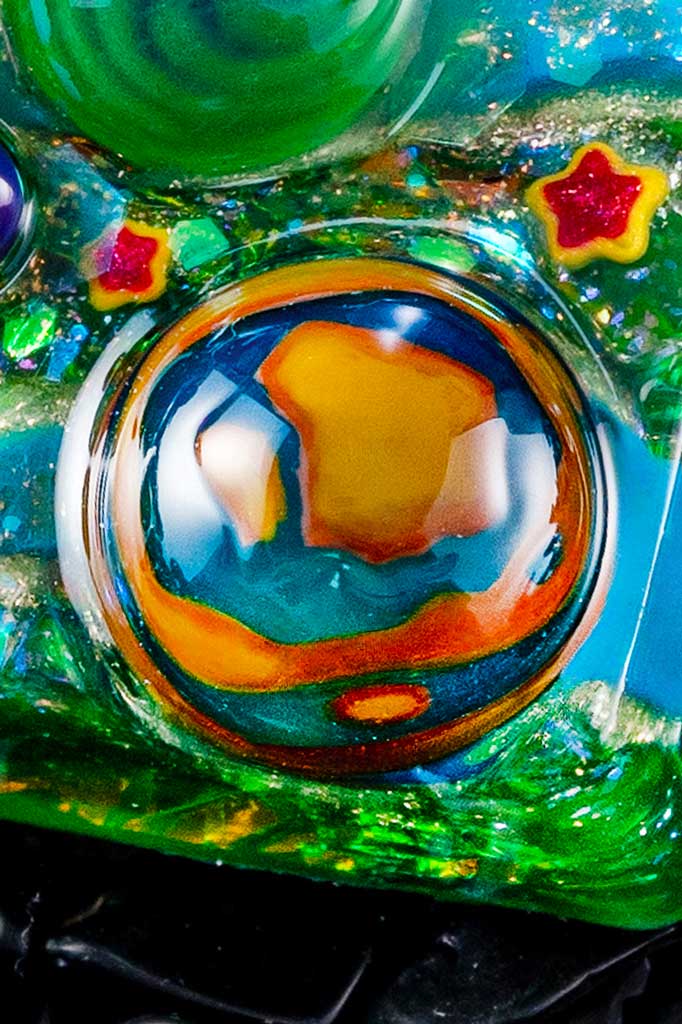 crystal veil series space odyssey artisan keycaps