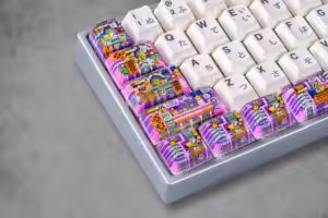 jellykey 8bitv series custom keycaps 0824
