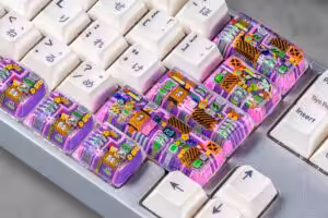 jellykey 8bitv series custom keycaps 0826
