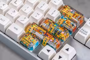 jellykey 8bitv series custom keycaps 0833