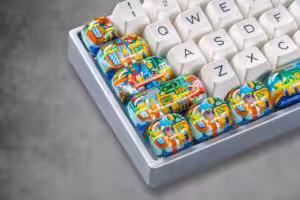 jellykey 8bitv series custom keycaps 0837