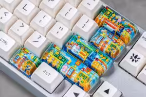 jellykey 8bitv series custom keycaps 0843