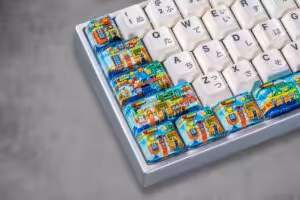 jellykey 8bitv series custom keycaps 0844