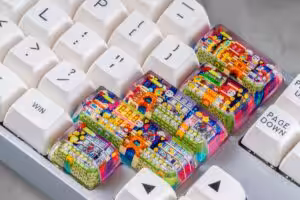 jellykey 8bitv series custom keycaps 0849