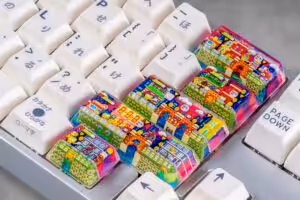 jellykey 8bitv series custom keycaps 0852