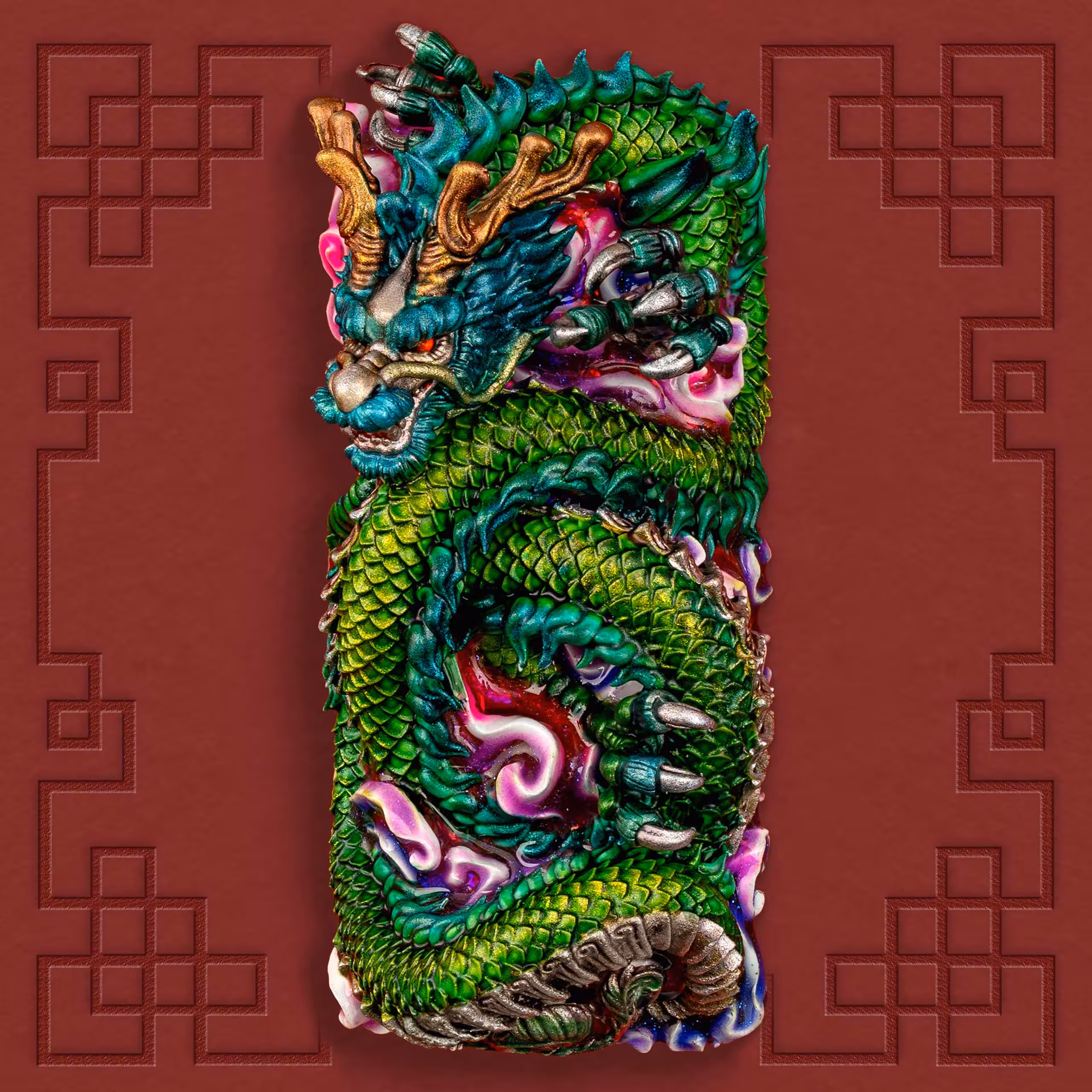 dragon sigil artisan keycap