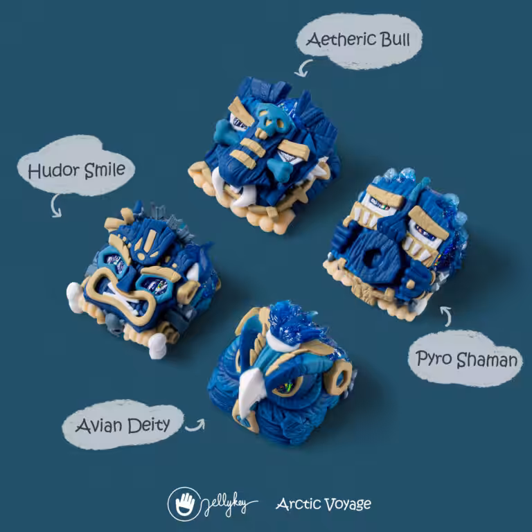 jellykey arctic voyage raffle keycaps 100
