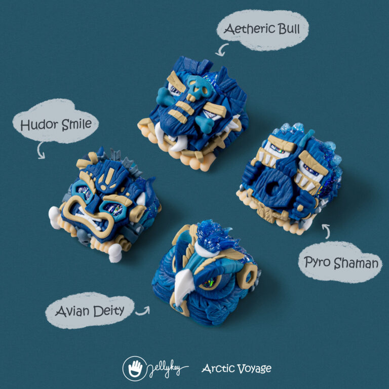 jellykey arctic voyage raffle keycaps 100
