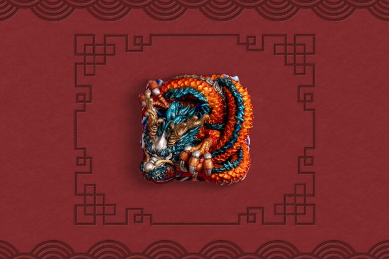 jellykey dragon sigil custom keycaps 210