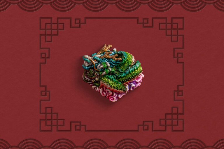 jellykey dragon sigil custom keycaps 223