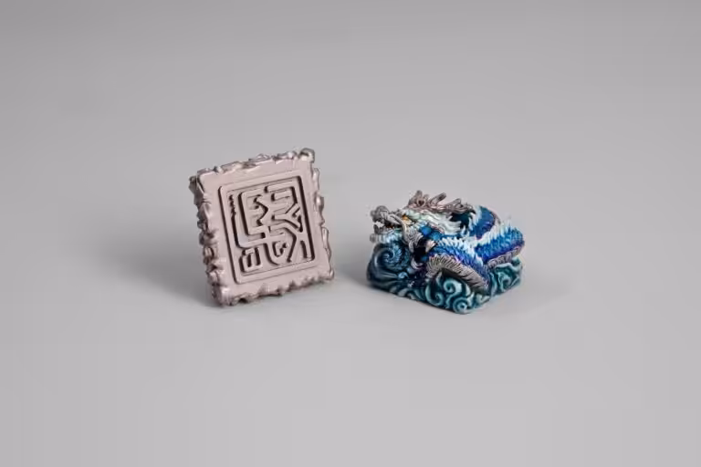 jellykey dragon sigil custom keycaps 245
