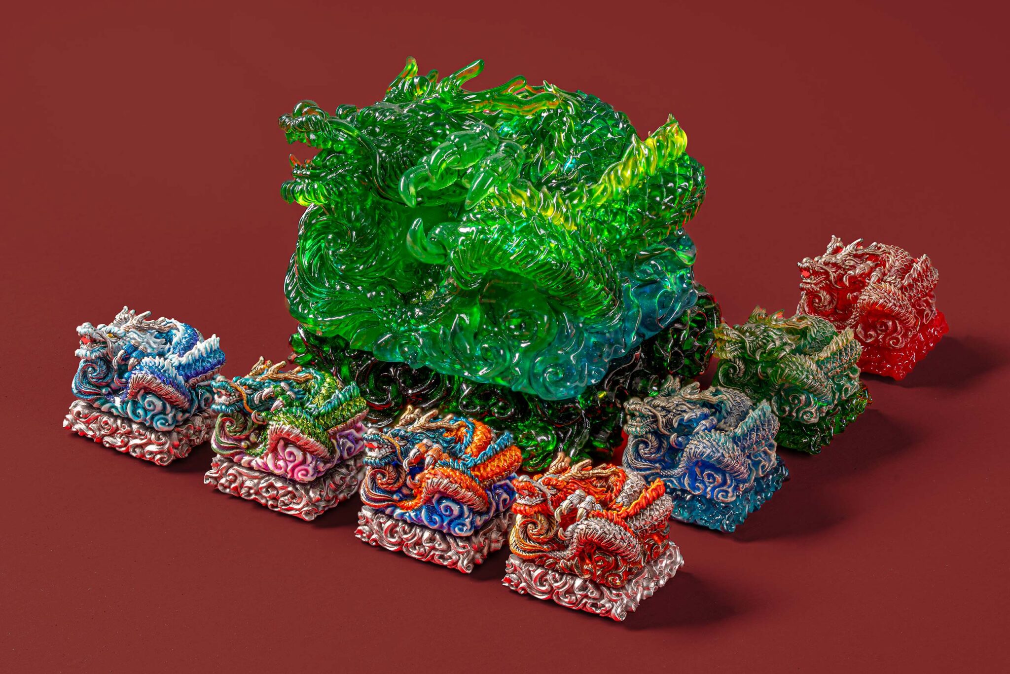 jellykey dragon sigil custom keycaps 319