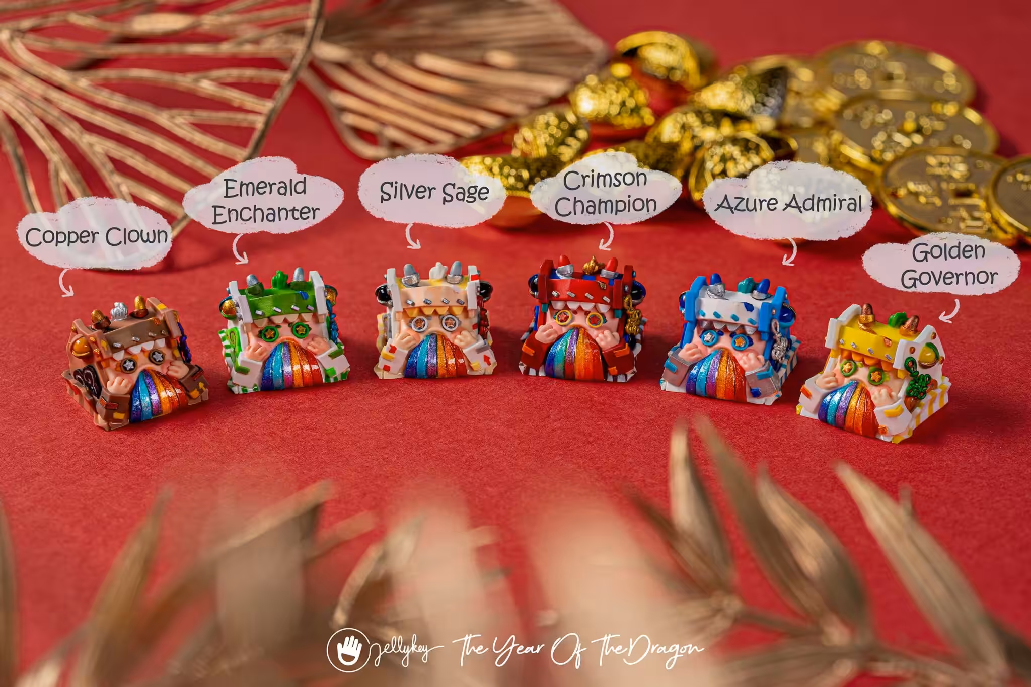jellykey raffle custom keycaps the year of the dragon 230