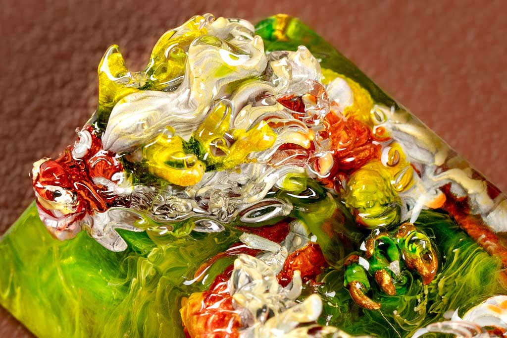 dragons of eden – ethereal runes artisan keycaps