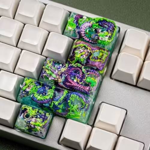 jellykey dragon eden ethereal runes customs keycaps k008