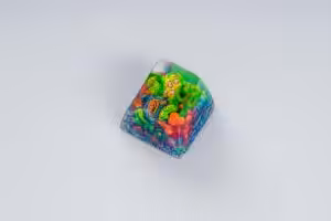 jellykey new coral custom keycaps 001