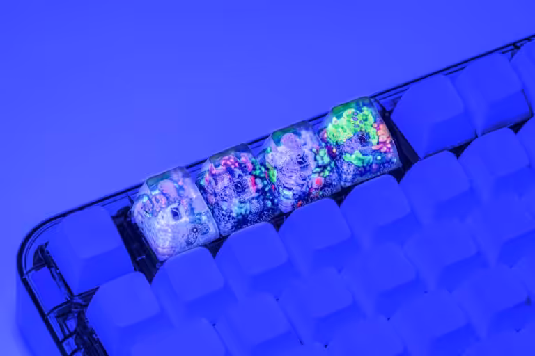 jellykey new coral custom keycaps 166